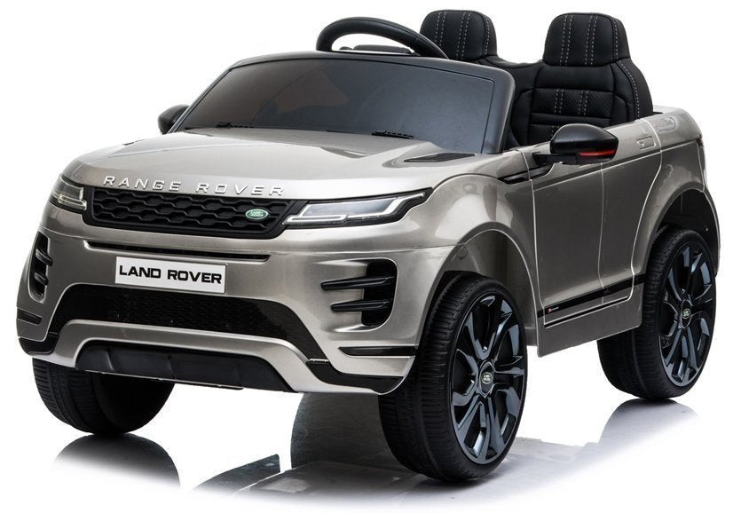 Vienvietis elektrinis džipas vaikams Range Rover Evoque, pilkas lakuotas