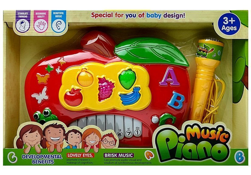 Elektrinis pianinas su mikrofonu - galimybė prijungti prie telefono