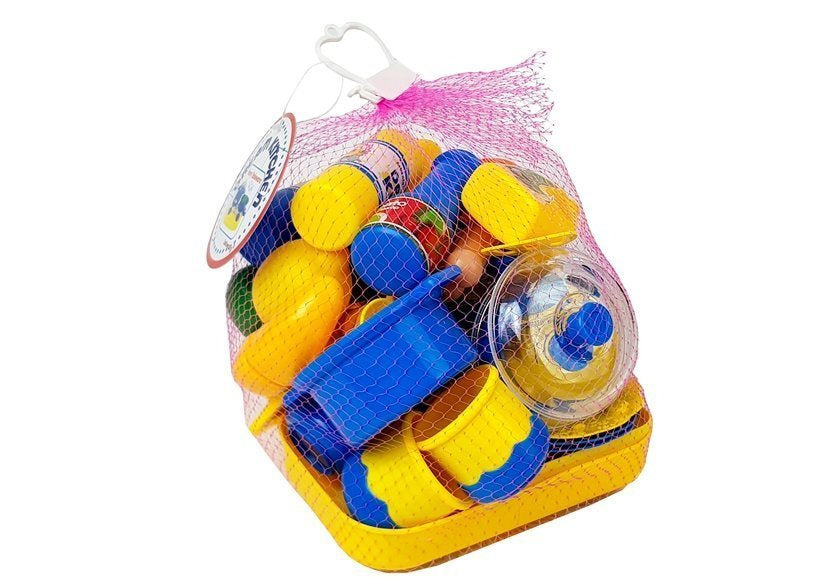 Plastikinių indų rinkinys mažajam virėjui