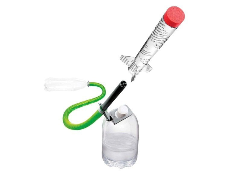 Mokomoji „pasidaryk pats“ suspausto oro raketa