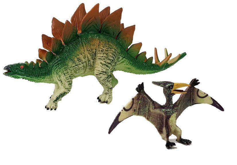 Dinozaurų figūrų rinkinys STEGOSAURUS AND PTERANODON