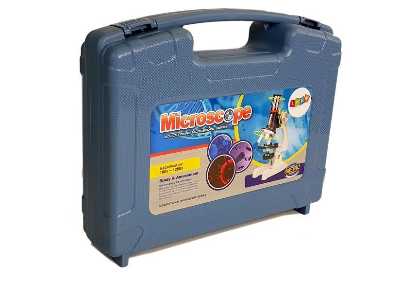 Didelis jaunojo mokslininko lagaminas - Vaikiškas mokomasis mikroskopas