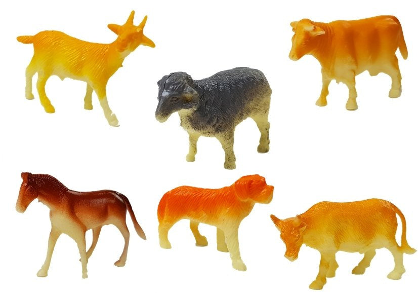 Žemės ūkio transporto priemonių rinkinys su gyvūnais