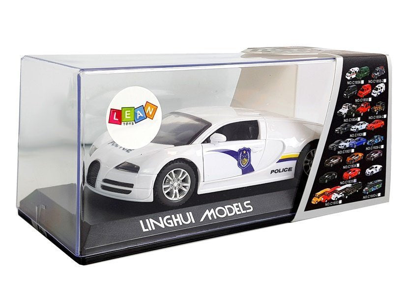 Mažas sportinis policijos automobilis