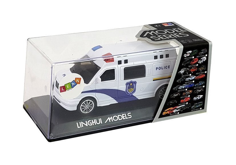 Greitosios automobilis su šviesomis bei garsais