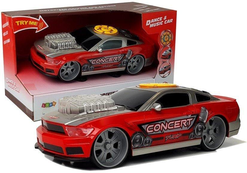 Nuotoliniu būdu valdomas automobilis su šviesos ir muzikos efektais