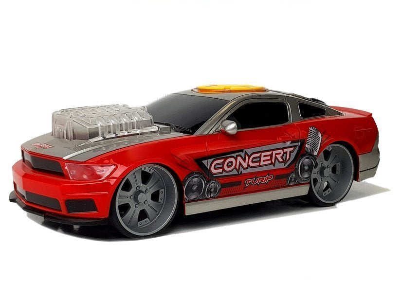 Nuotoliniu būdu valdomas automobilis su šviesos ir muzikos efektais