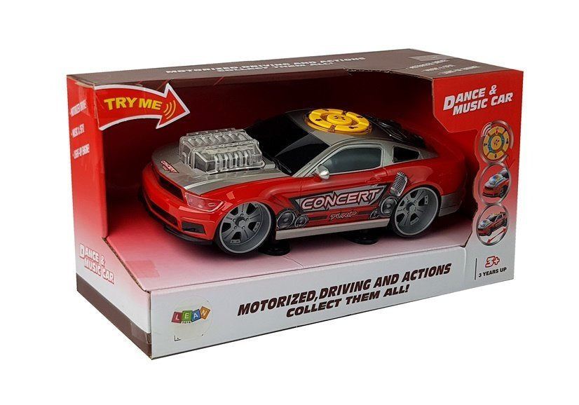 Nuotoliniu būdu valdomas automobilis su šviesos ir muzikos efektais