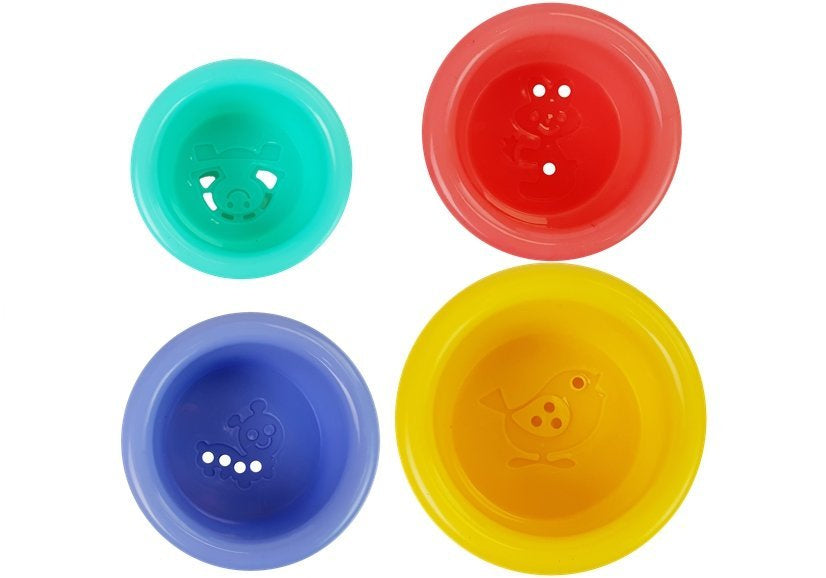 Vonios žaislų komplektas, varlės su kibirėliu