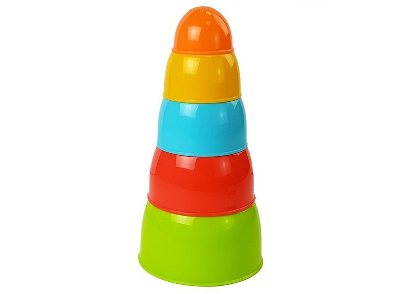 Piramidinių puodelių rinkinys, 5vnt.