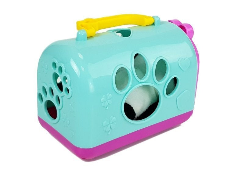 Mažoji pliušinė Panda su kelionių krepšiu