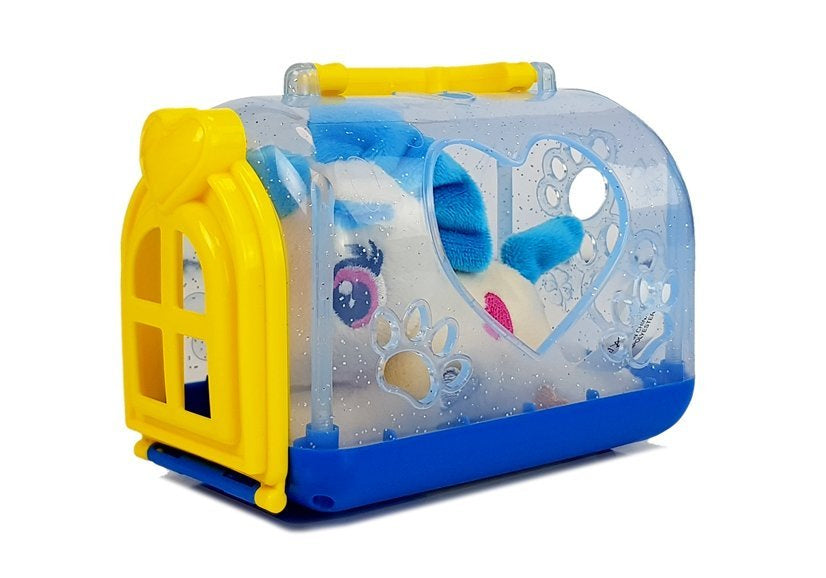 Mažas pliušinis vienaragis su kelionių krepšiu