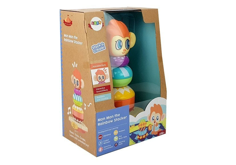 Interaktyvi beždžionė - piramidė su garso efektais