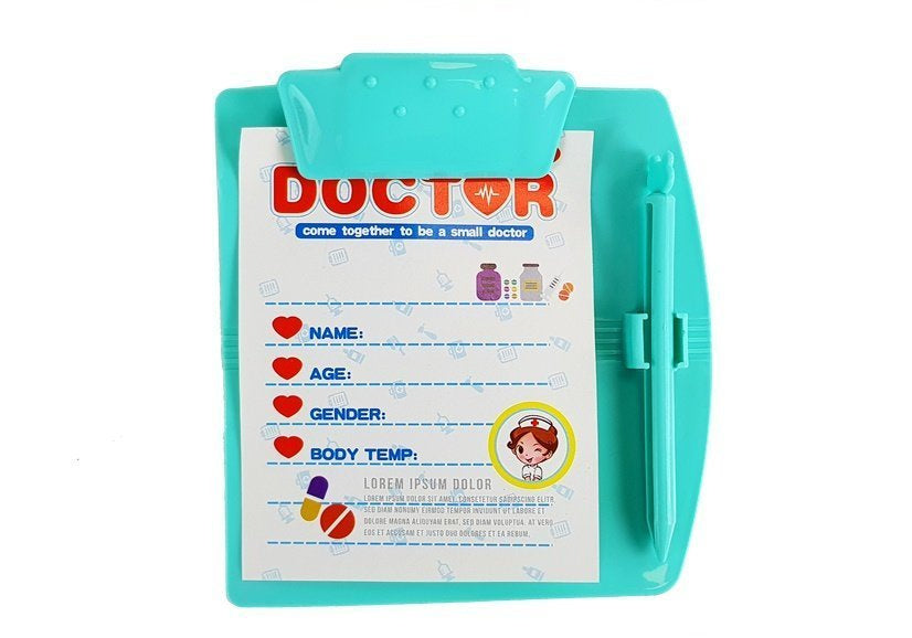 Mažojo odontologo rinkinys lagamine, žydras