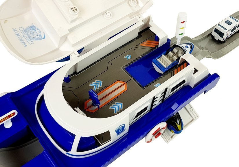 Policijos kateris ir priedai, šviesos ir garso efektai