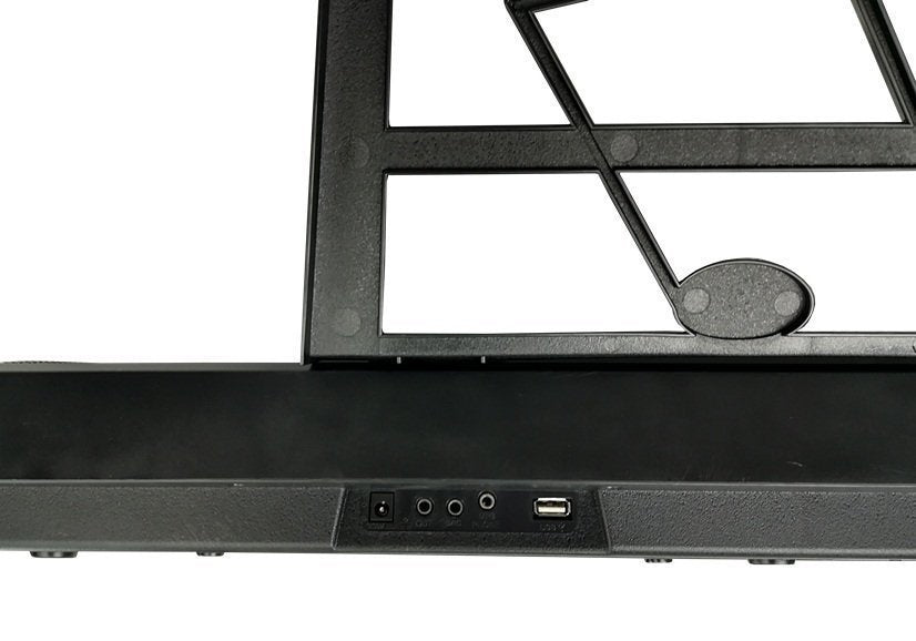 Elektrinis pianinas su mikrofonu bei stovu