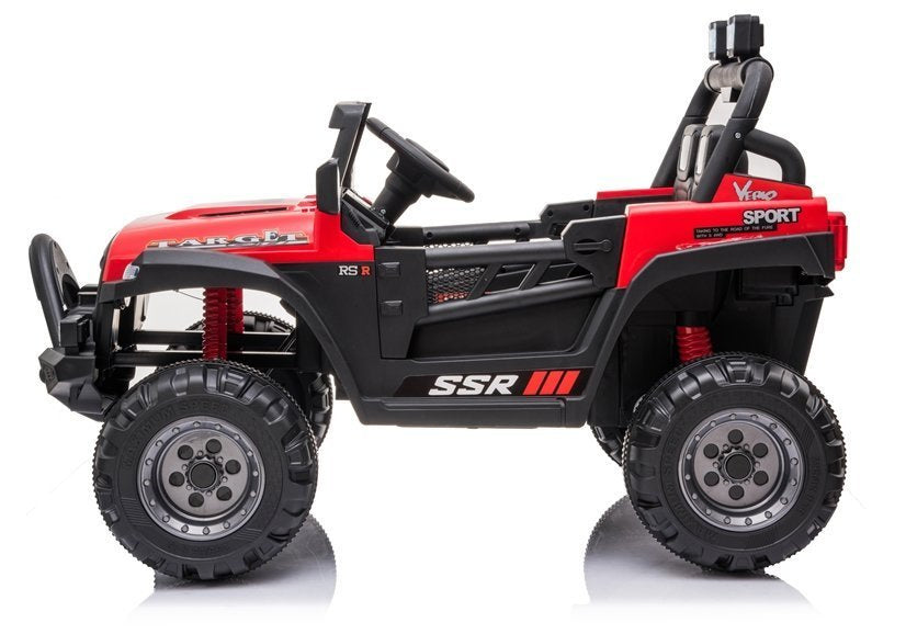 Vienvietis elektrinis džipas vaikams BBH-016, raudonas