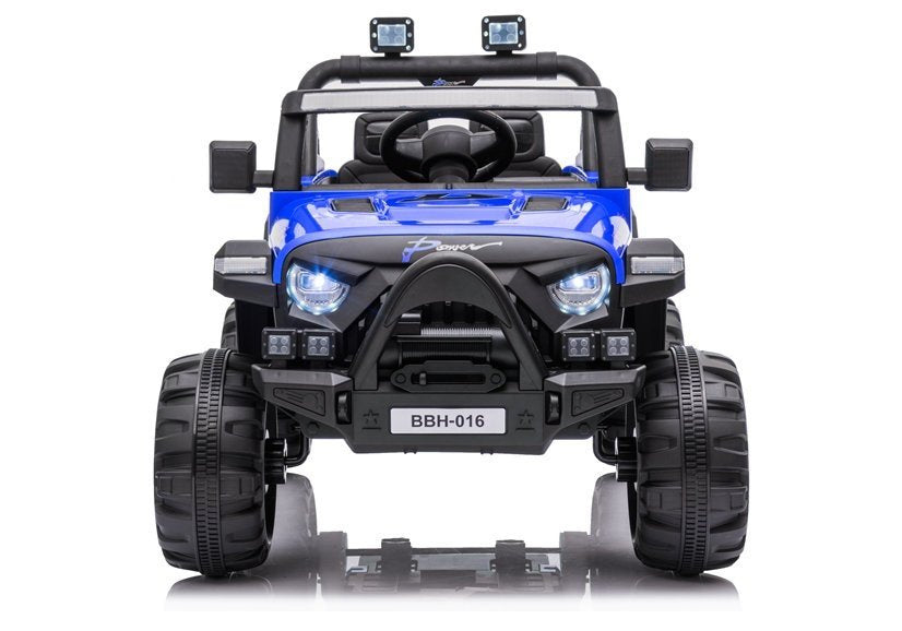 Vienvietis elektrinis džipas vaikams BBH-016, mėlynas