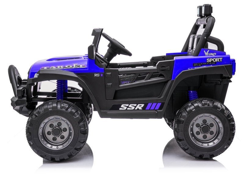 Vienvietis elektrinis džipas vaikams BBH-016, mėlynas