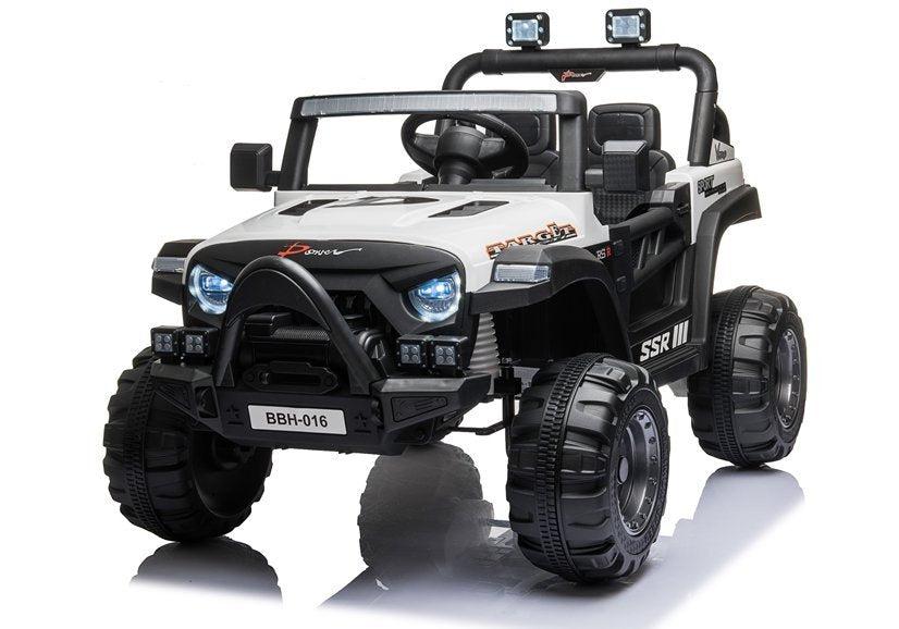 Vienvietis elektrinis džipas vaikams BBH-016, baltas