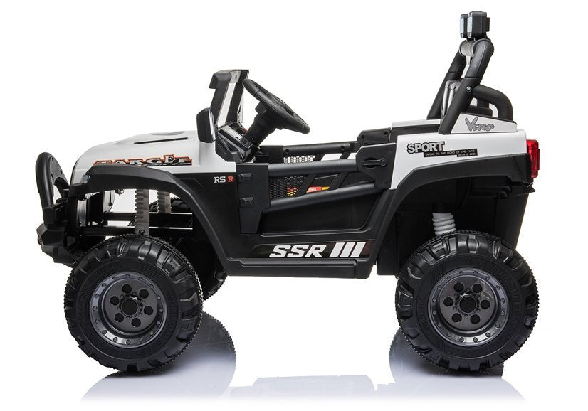 Vienvietis elektrinis džipas vaikams BBH-016, baltas