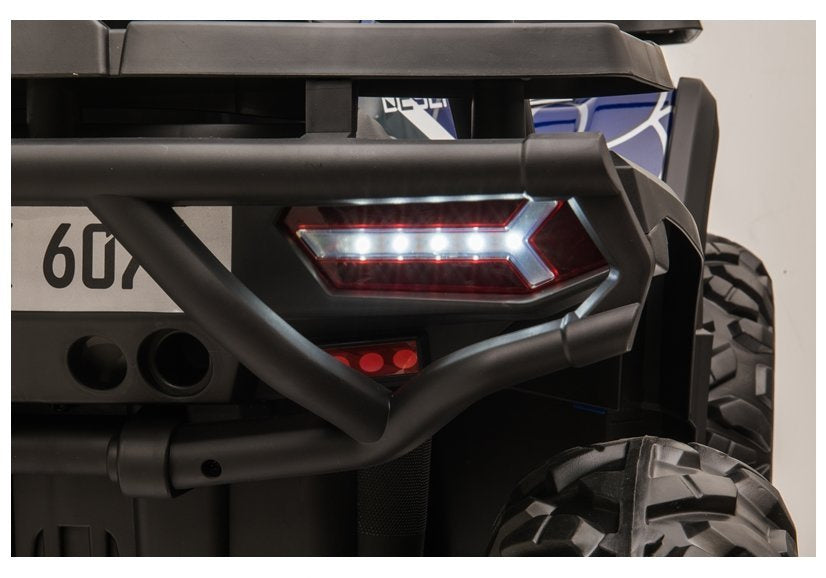 Elektrinis keturratis vaikams 4x4 XMX607, mėlynas lakuotas