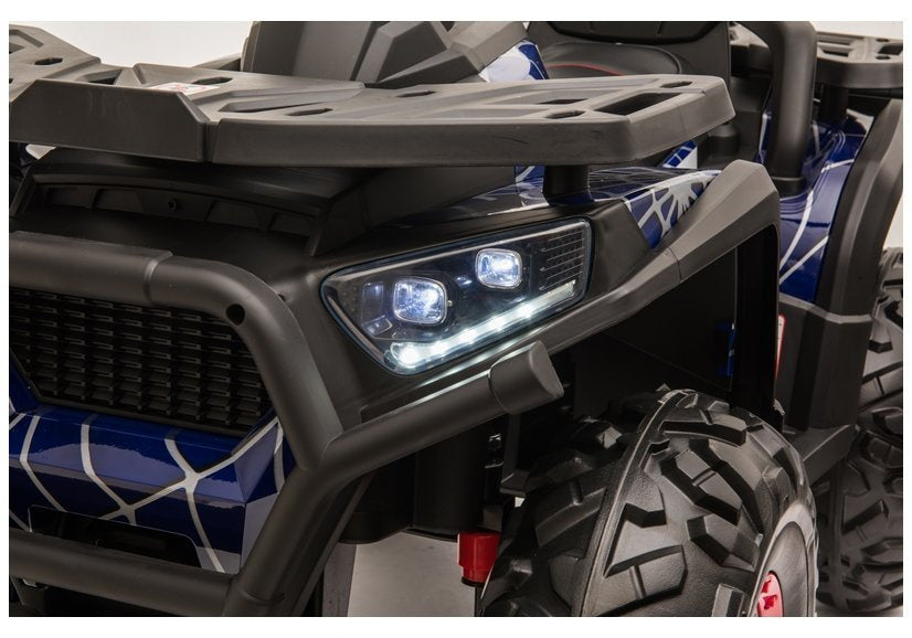 Elektrinis keturratis vaikams 4x4 XMX607, mėlynas lakuotas