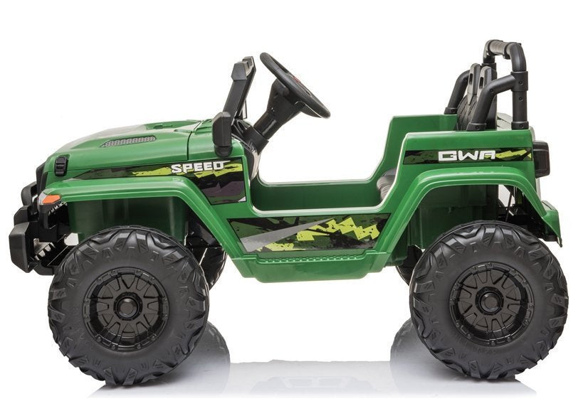 Vienvietis elektromobilis  vaikams  CH9956, žalias