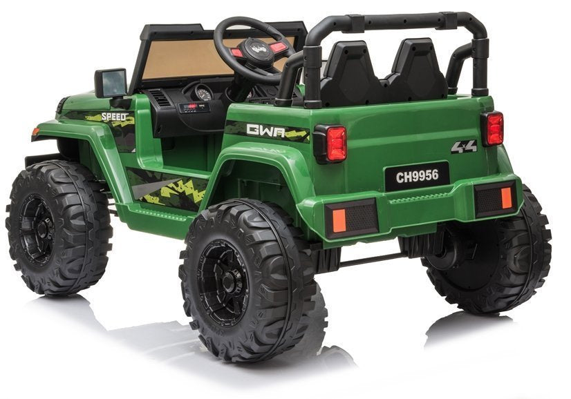 Vienvietis elektromobilis  vaikams  CH9956, žalias