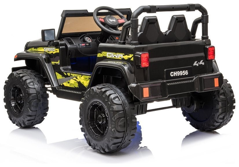 Vienvietis elektromobilis  vaikams  CH9956, juodas