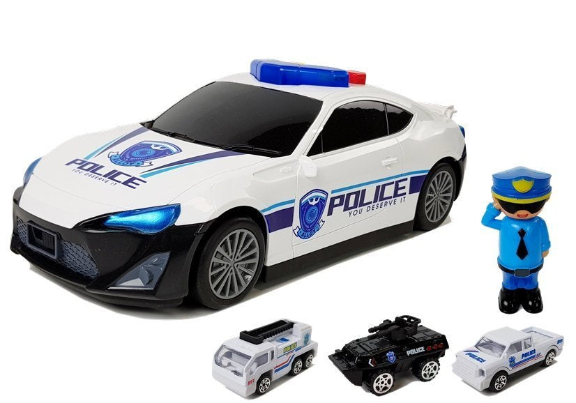 Žaislinių policijos automobilių rinkinys