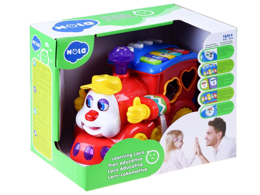 Interaktyvus traukinys su blokeliais, Hola