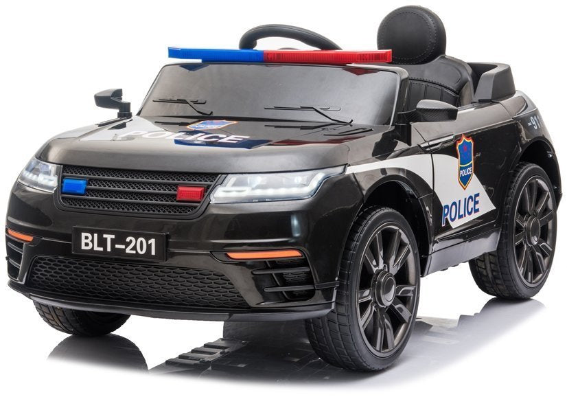 Vienvietis policijos elektromobilis Range Rover BLT-201, juodas