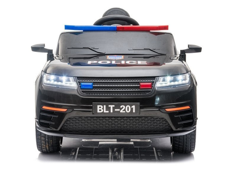 Vienvietis policijos elektromobilis Range Rover BLT-201, juodas