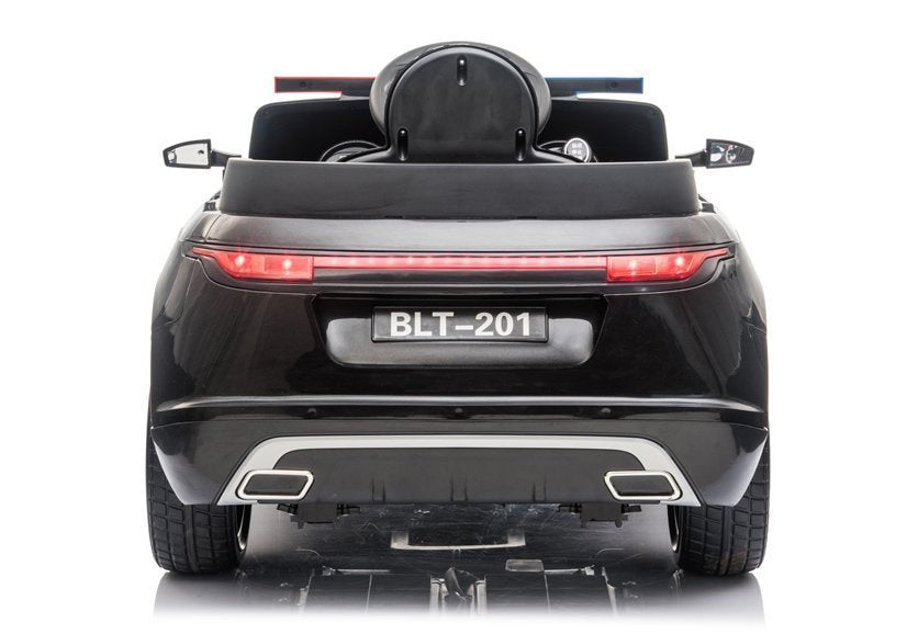 Vienvietis policijos elektromobilis Range Rover BLT-201, juodas