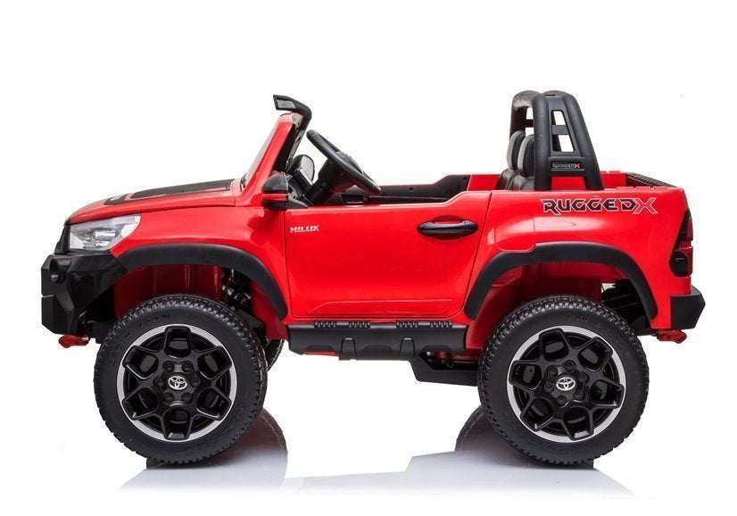 Vaikiškas elektromobilis Toyota Hilux, raudonas lakuotas