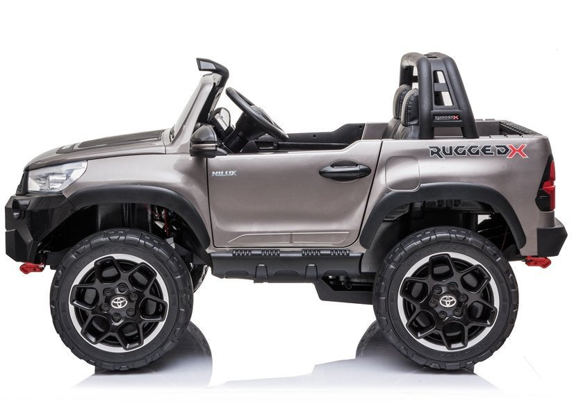 Vaikiškas elektromobilis Toyota Hilux, sidabrinis lakuotas