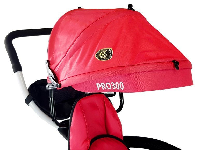 Triratukas su stogeliu PRO300 - Raudonas