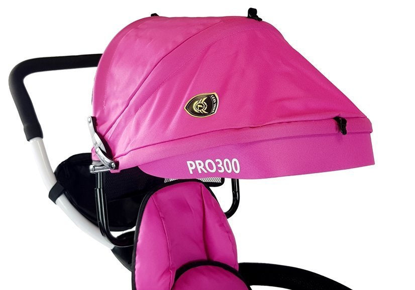 Triratukas su stogeliu PRO300 - Rožinis