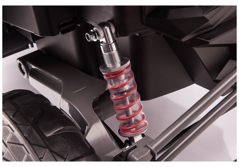 Dvivietis elektromobilis bagis vaikams UTV-MX Camo Spider, raudonas lakuotas