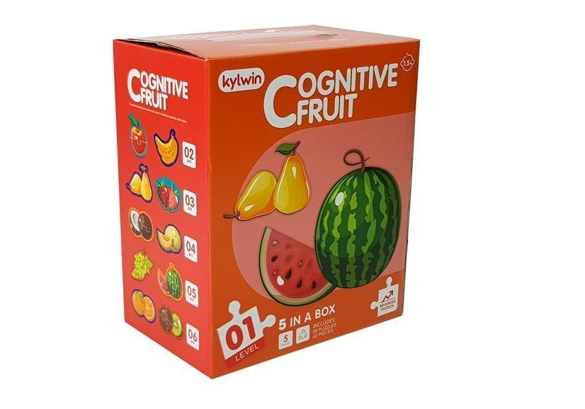 Mokomoji dėlionė - Vaisiai 5 pav. 40 vnt