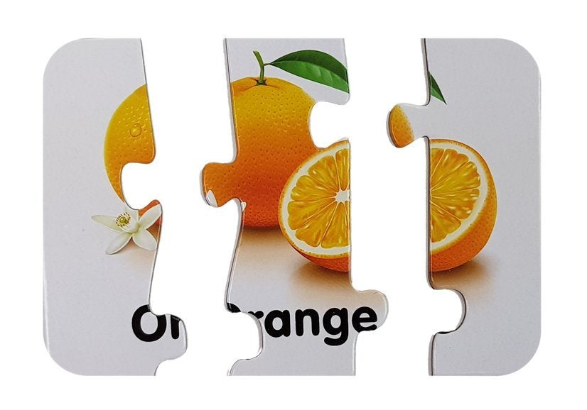 Mokomoji dėlionė - Vaisiai 10 pav. anglų kalba