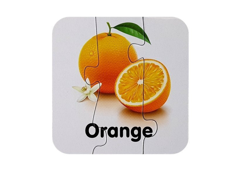 Mokomoji dėlionė - Vaisiai 10 pav. anglų kalba