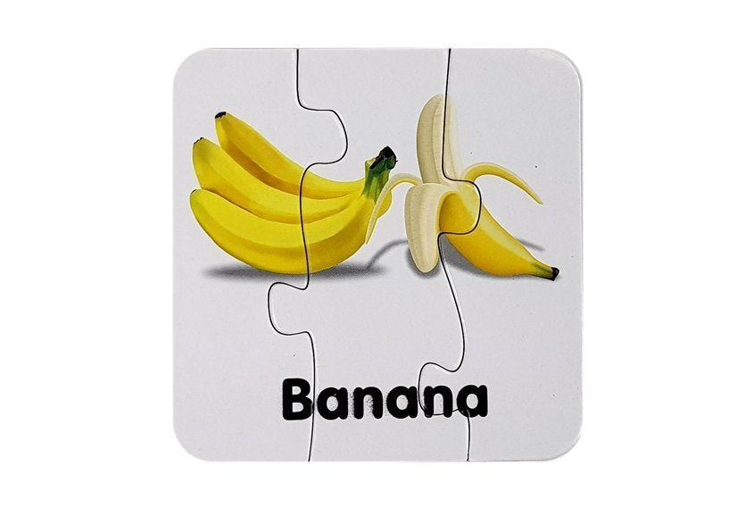 Mokomoji dėlionė - Vaisiai 10 pav. anglų kalba