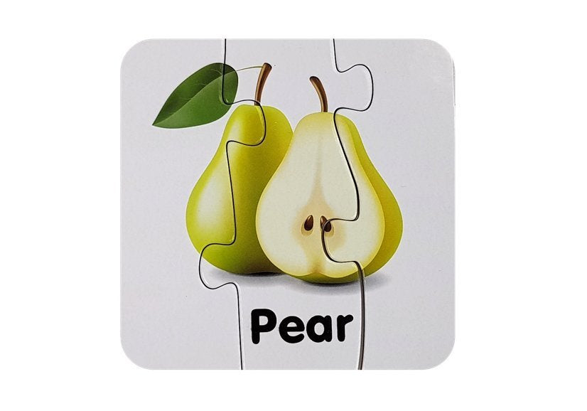 Mokomoji dėlionė - Vaisiai 10 pav. anglų kalba