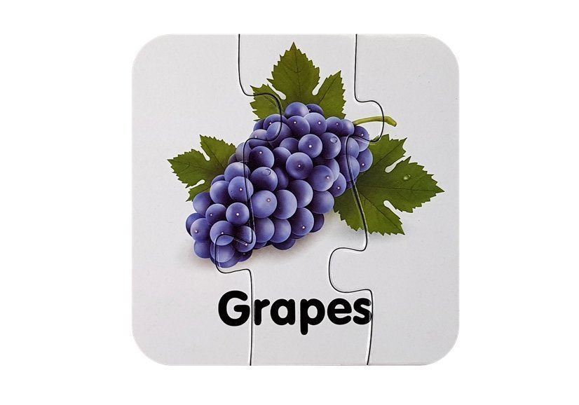 Mokomoji dėlionė - Vaisiai 10 pav. anglų kalba