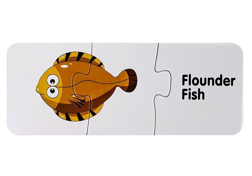 Mokomoji dėlionė - Vandens gyvūnai 10 pav. anglų kalba