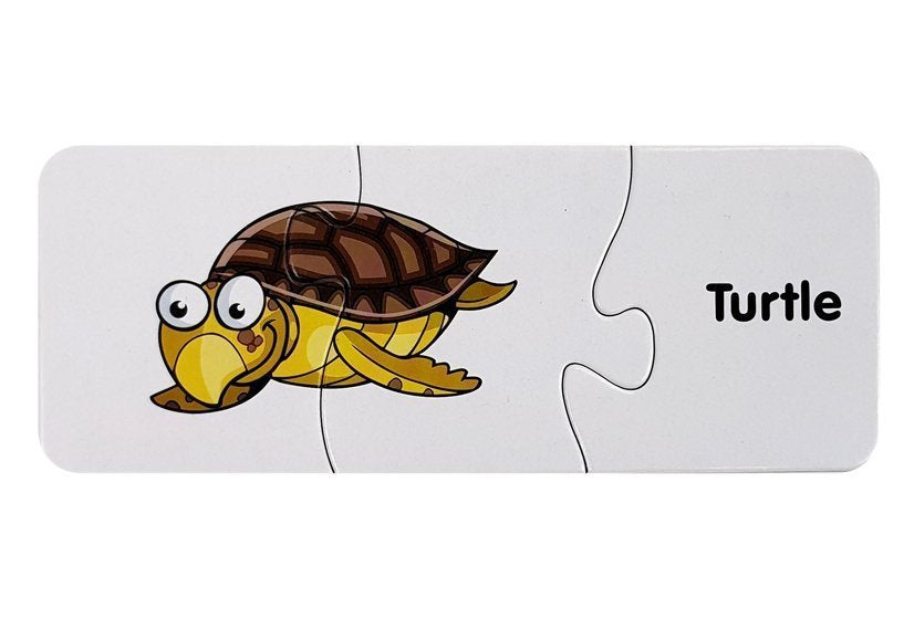 Mokomoji dėlionė - Vandens gyvūnai 10 pav. anglų kalba