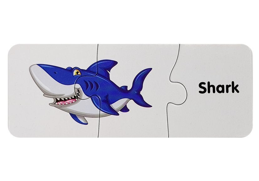 Mokomoji dėlionė - Vandens gyvūnai 10 pav. anglų kalba