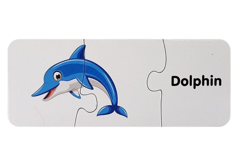 Mokomoji dėlionė - Vandens gyvūnai 10 pav. anglų kalba